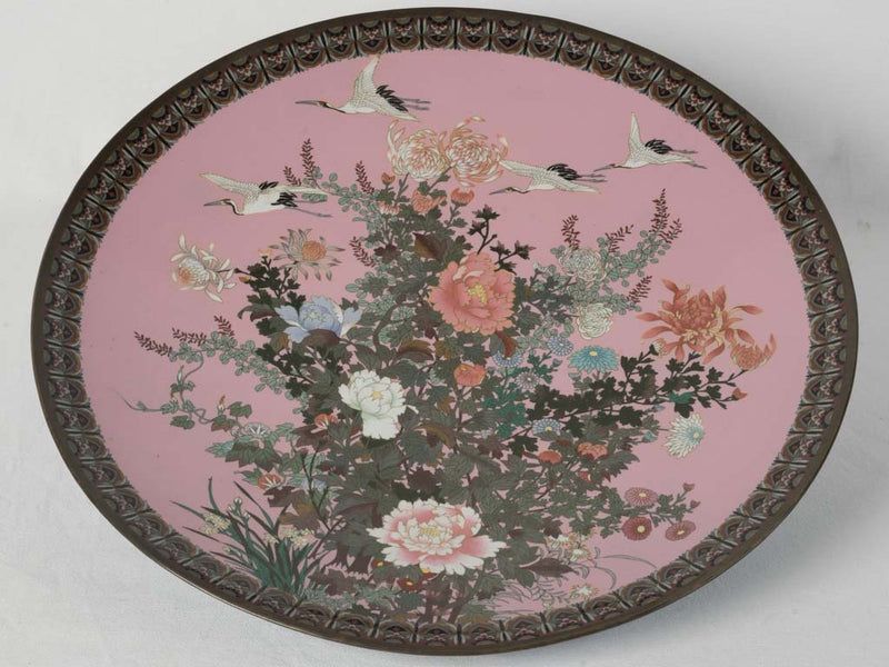 Robust, Colorful Japanese Cloisonné Platter