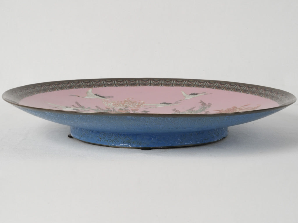 Artistic 19th-Century Cloisonné Decorative Platter