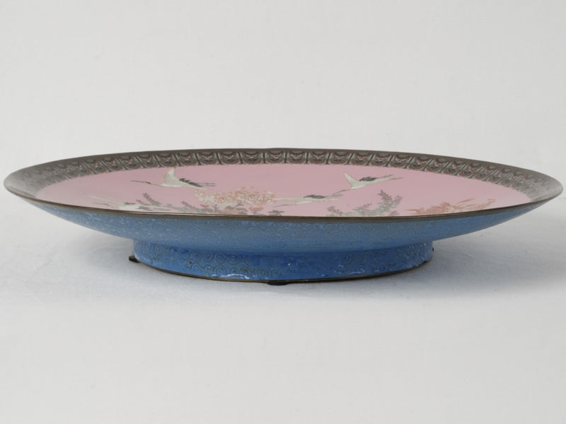 Artistic 19th-Century Cloisonné Decorative Platter