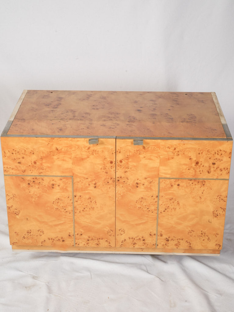 Warm Amber Tone Bar Cabinet