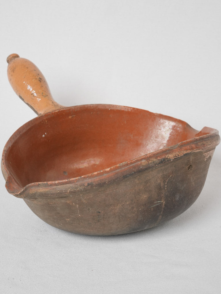 Aged French terracotta duck cooker