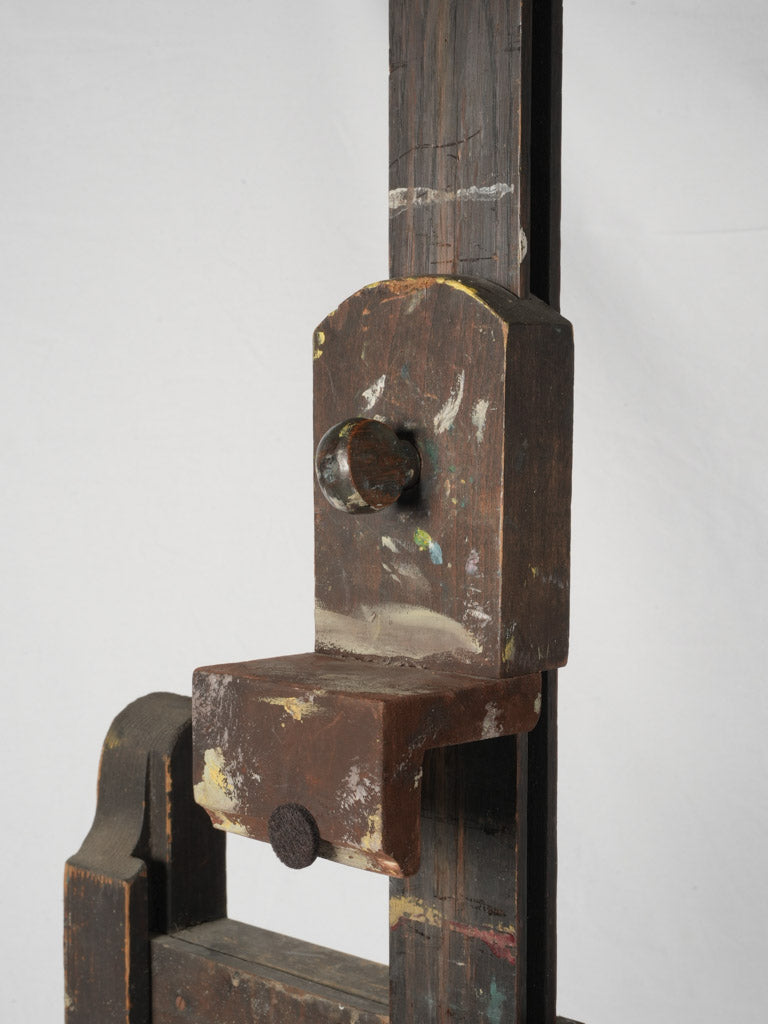 Functional 19th-century wooden artist's easel