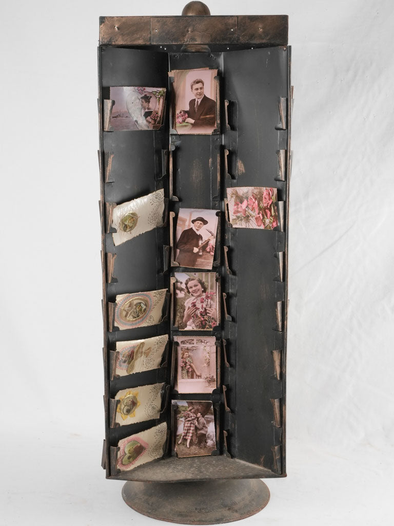 1930s postcard display stand - rotating 43¼"