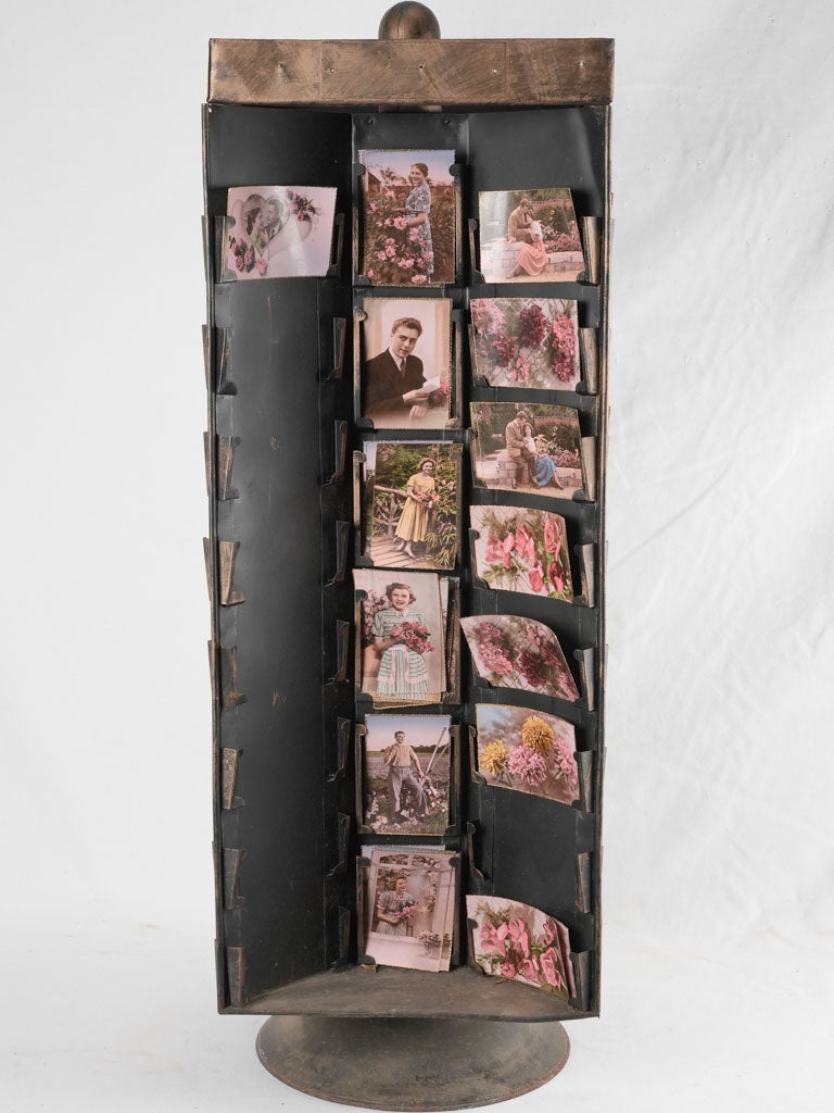 1930s postcard display stand - rotating 43¼"