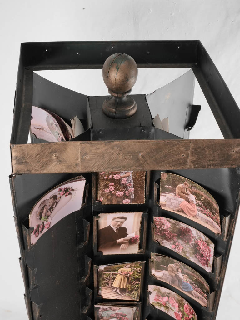 1930s postcard display stand - rotating 43¼"