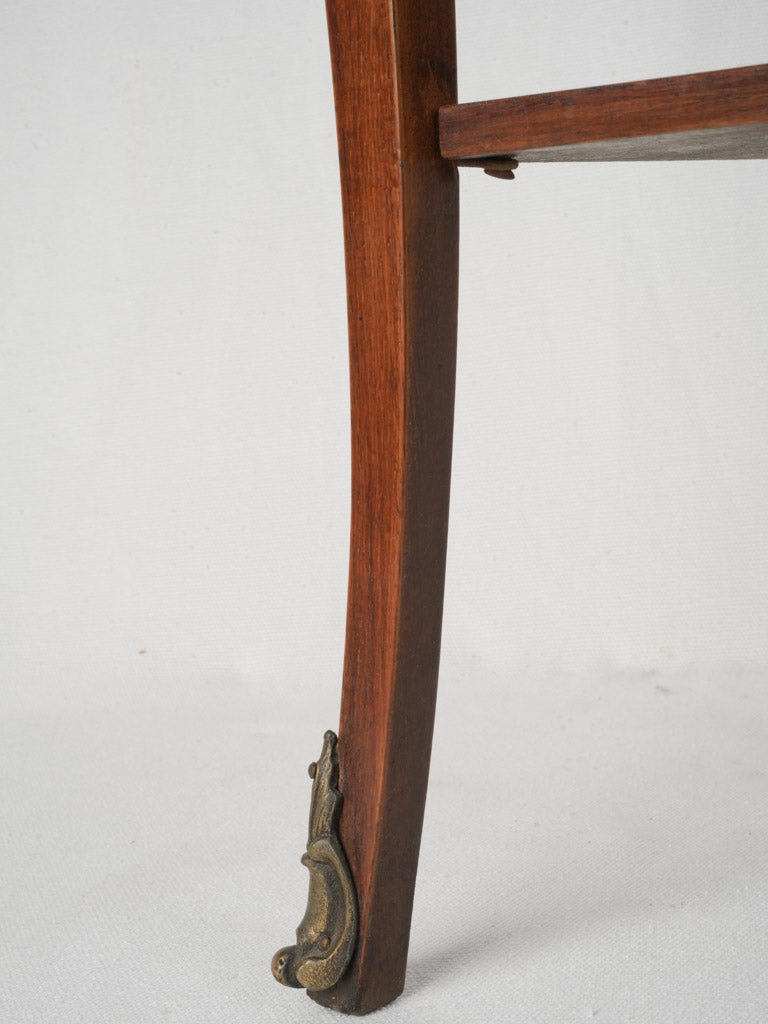 Ornate walnut side table  