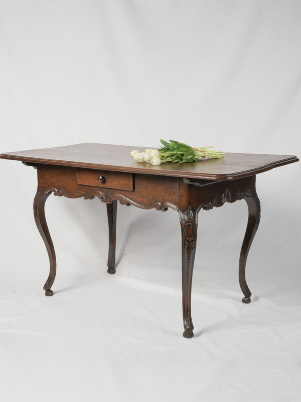 Antique Swiss oak service table