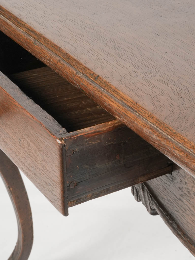 Unique cloven feet wooden console