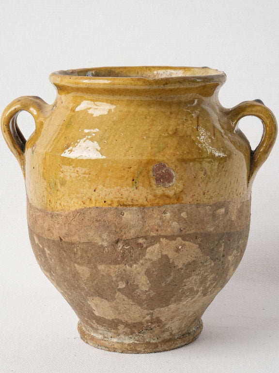 Weathered rustic charm confit pot  