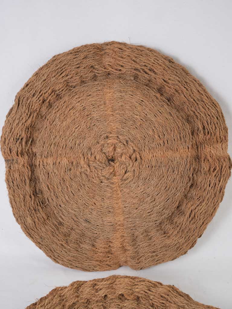 Vintage coir scourtin jute set