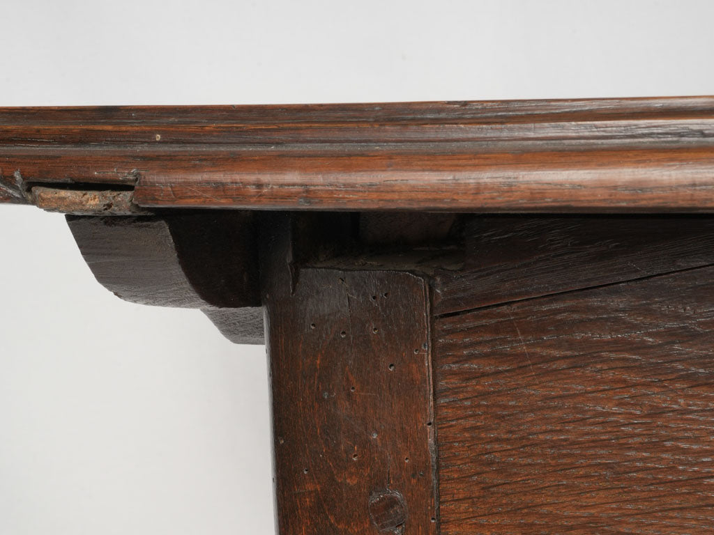 Unique cloven feet wooden service table