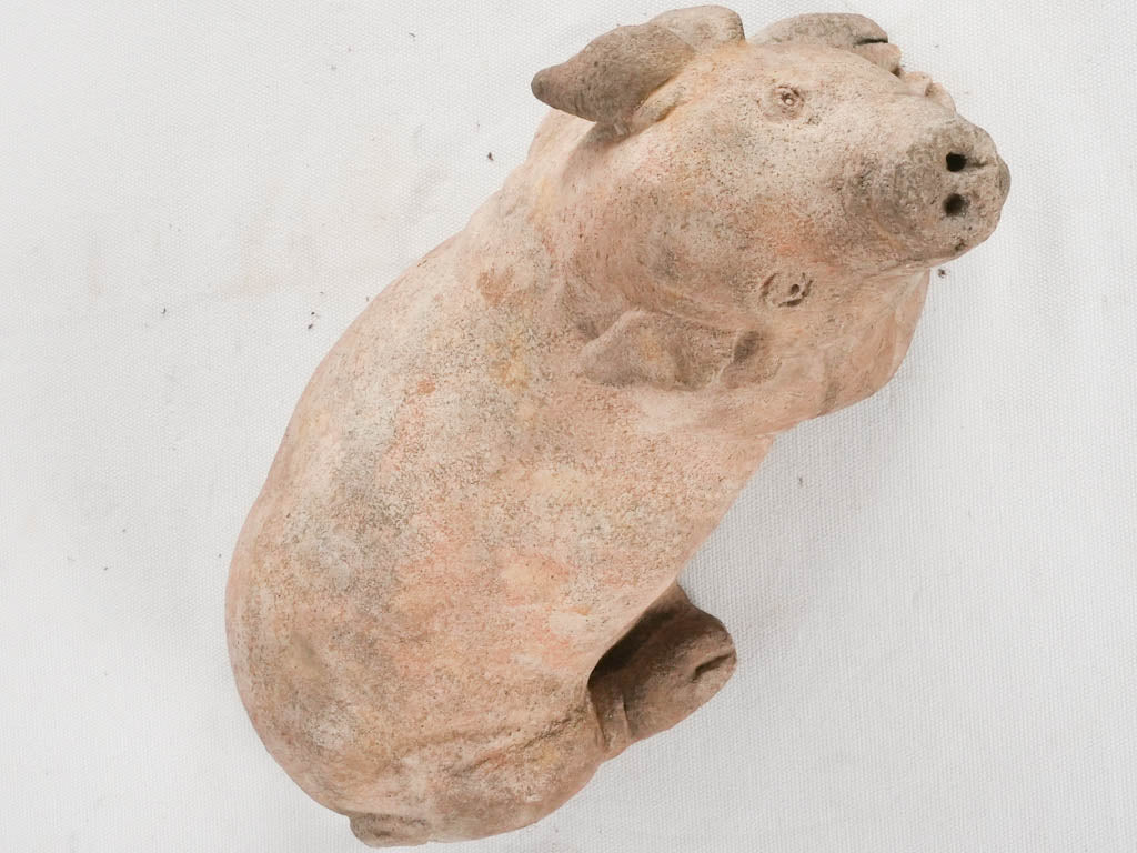 Vintage garden pig ornament 13½"