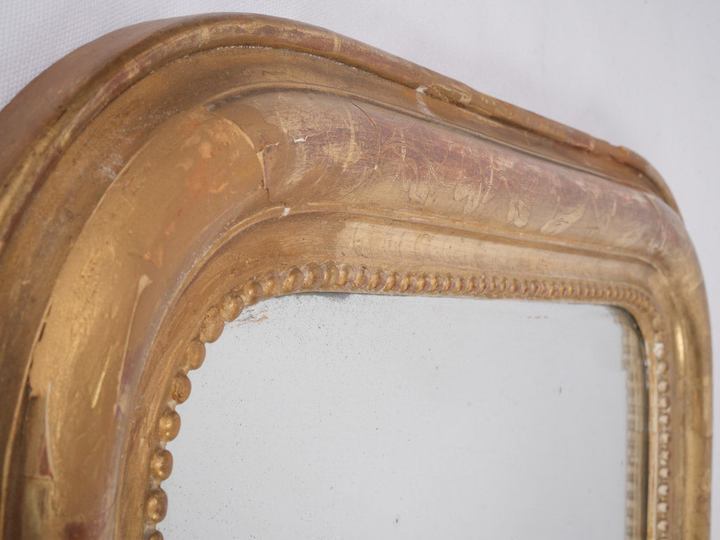 Ornate gold Louis Philippe mercury mirror