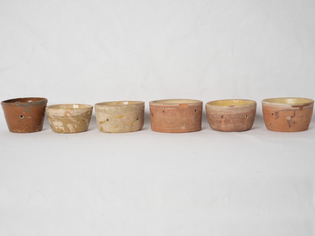 Tiered Ochre-Glazed Ceramic Cheese Bowl