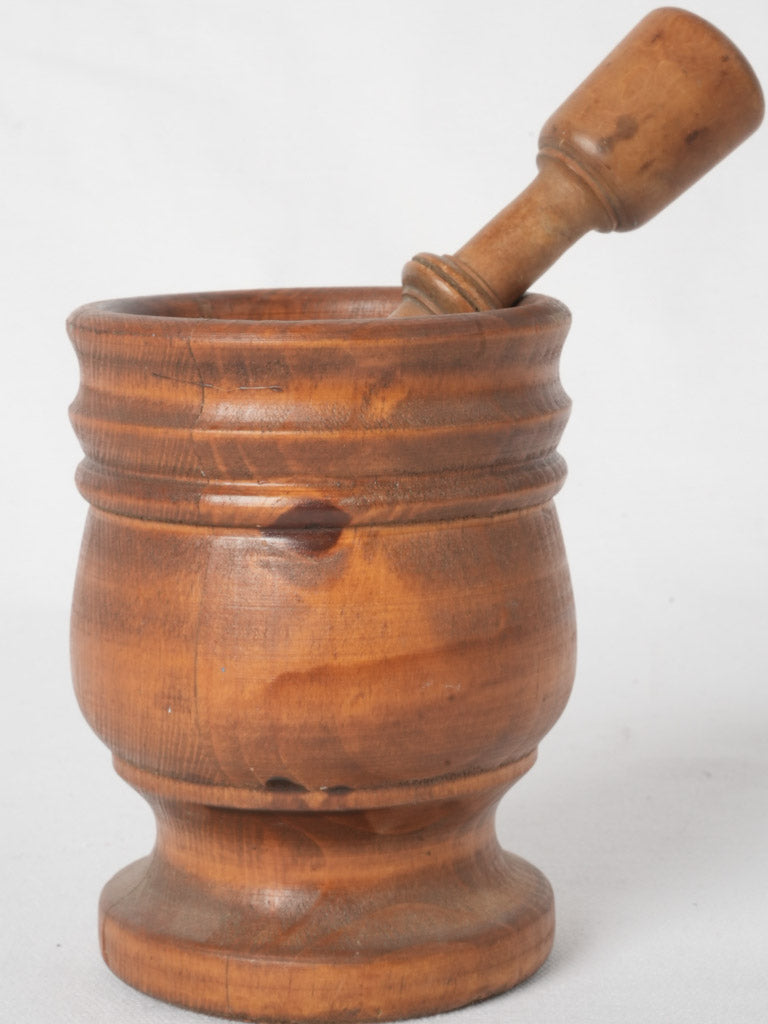 Français Fruitwood Mortar and Pestle