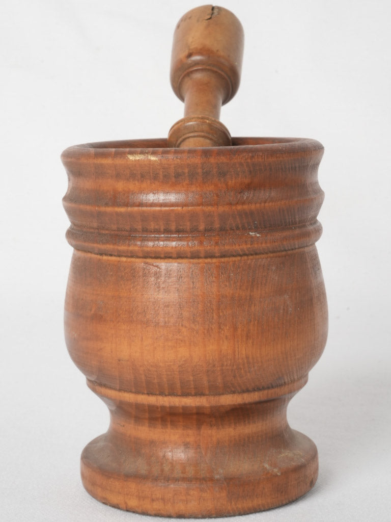 Antique Wooden Double-Head Pestle Set