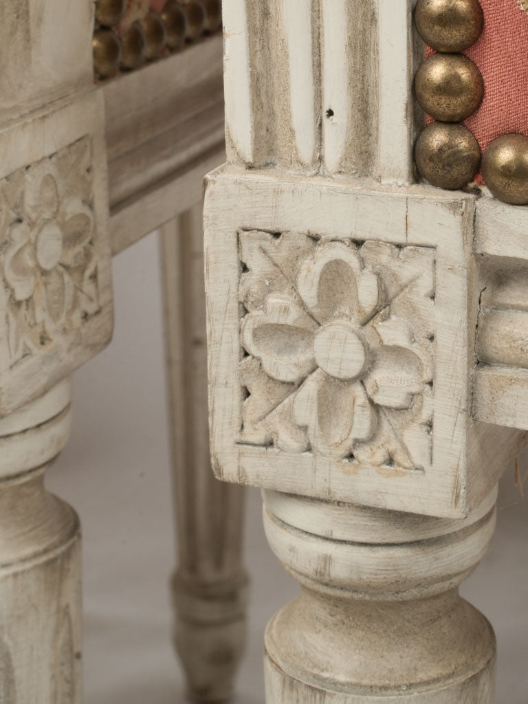 Pair of Late 19th-century Louis XVI Style Armchairs with Aubusson Upholstery