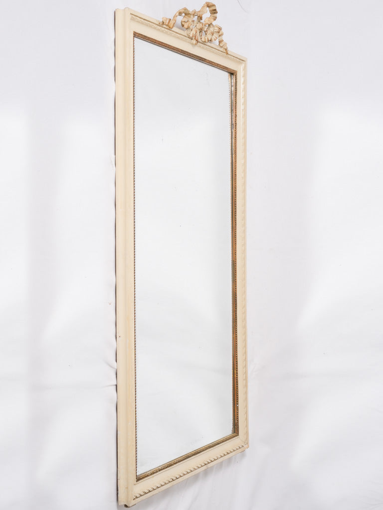 Elegant French off-white cream mirror