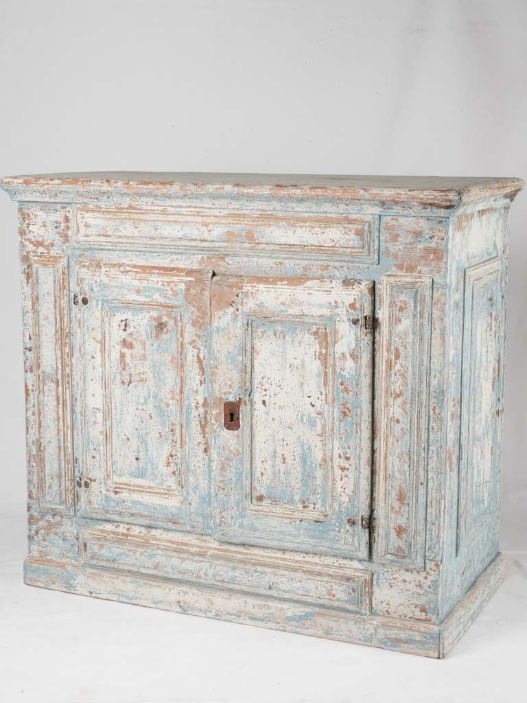 Antique French blue rustic buffet