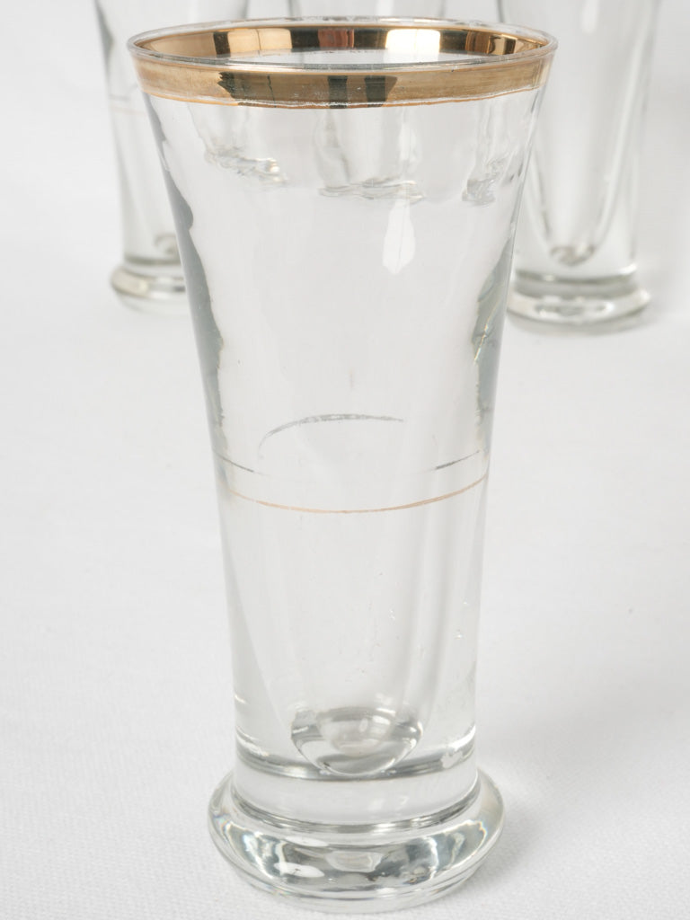 Elegant historical pastis drinking glasses