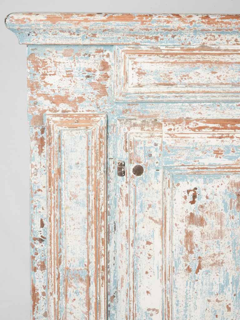 Classic farmhouse-style distressed cabinet