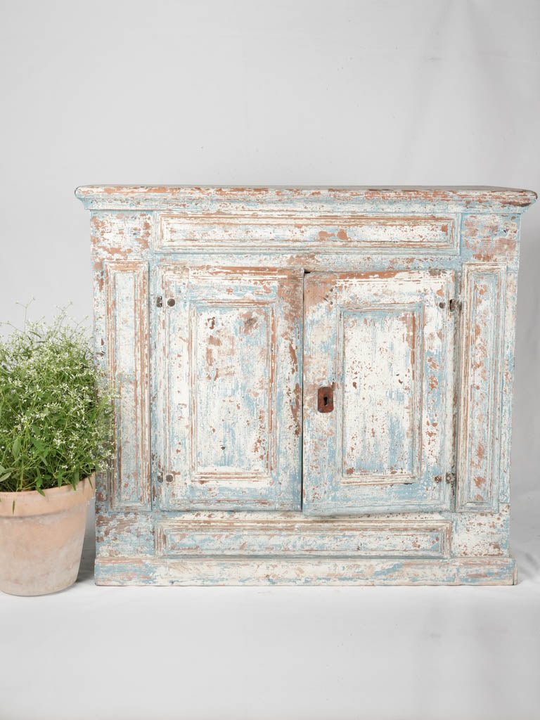 Shabby chic blue credenza