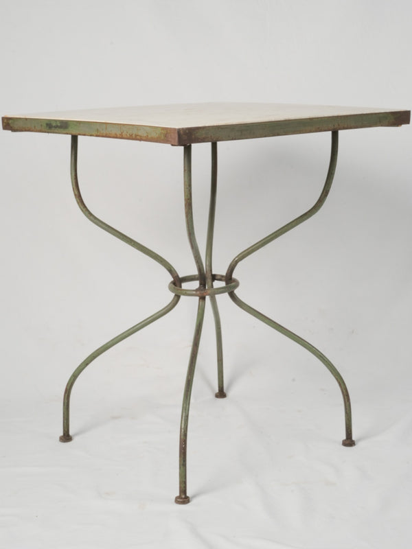 Vintage Carrara marble dining table