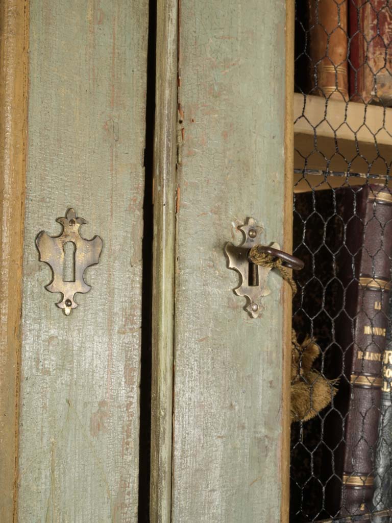 Rustic Wire-Panelled Italian Display Cabinet