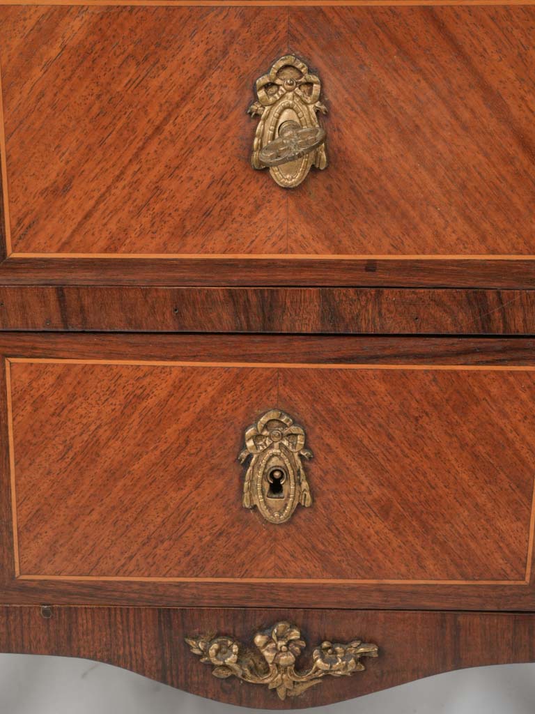 Antique brass pull chest  