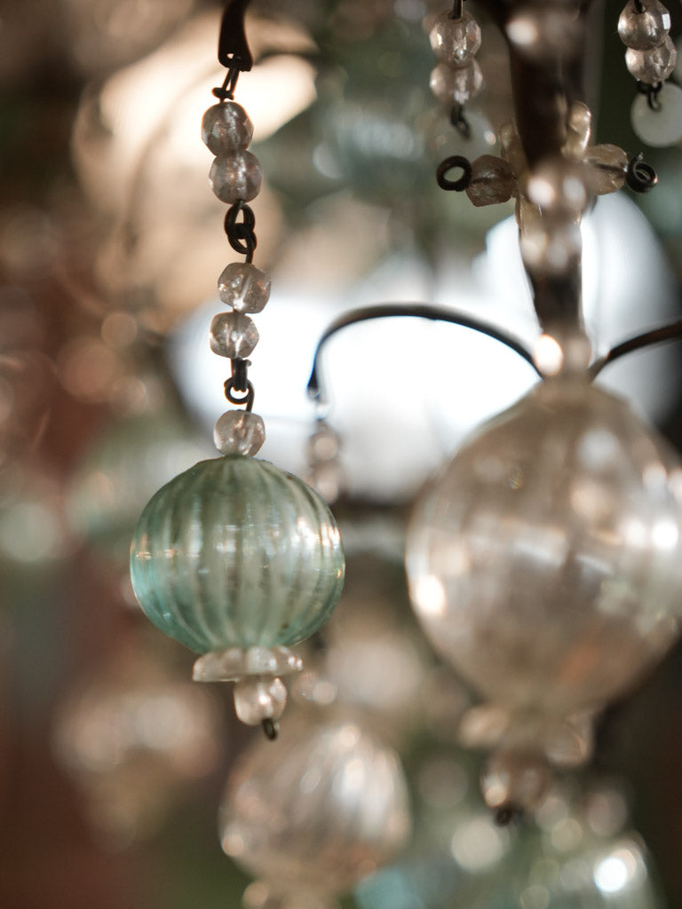 French-style gilded bronze pendant light