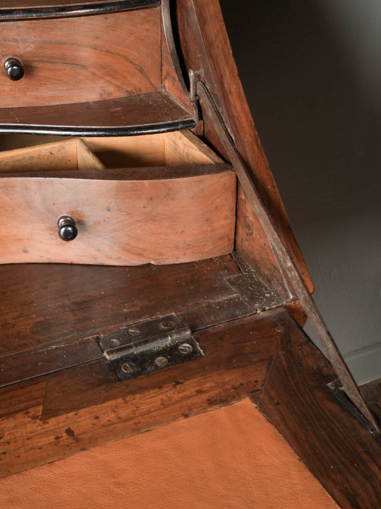 Exquisite Antique Curved Drop-Front Bureau