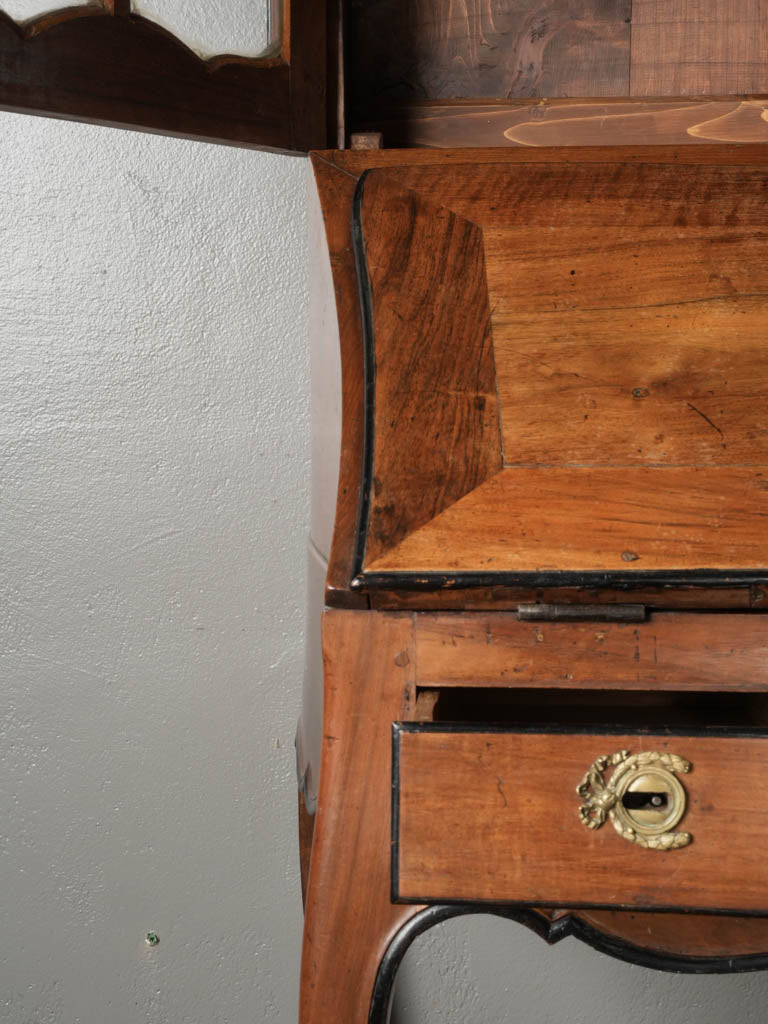 Elegant 18th-Century Hache Style Walnut Cabinet