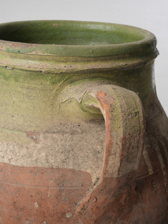 Charming timeworn pottery vessel