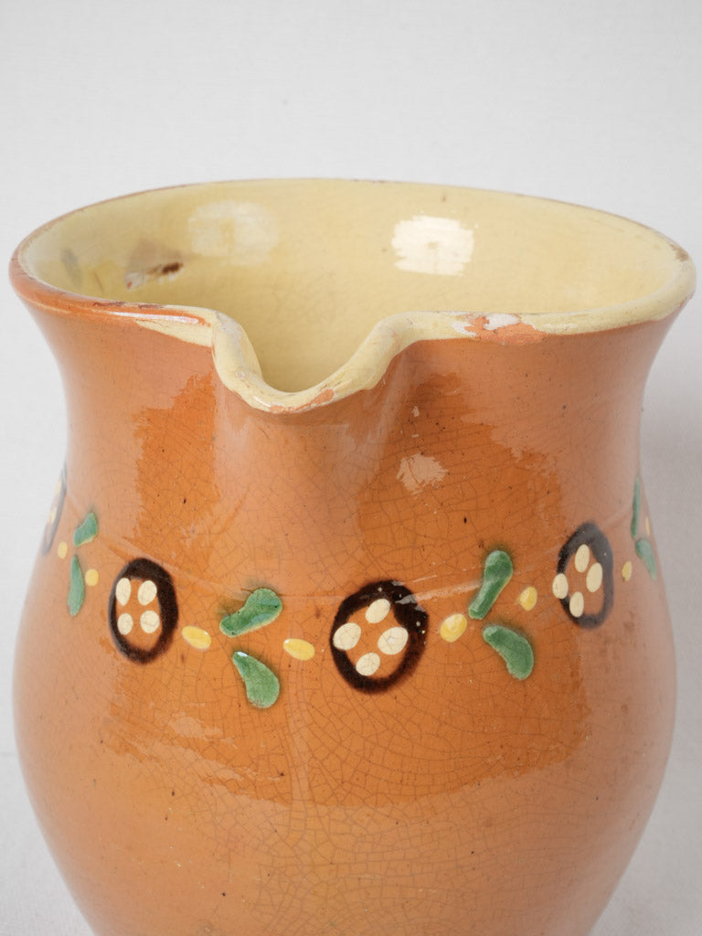 Traditional Savoy ocher water vase