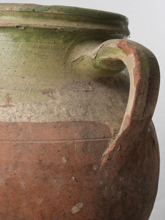 Weathered rustic terracotta pot