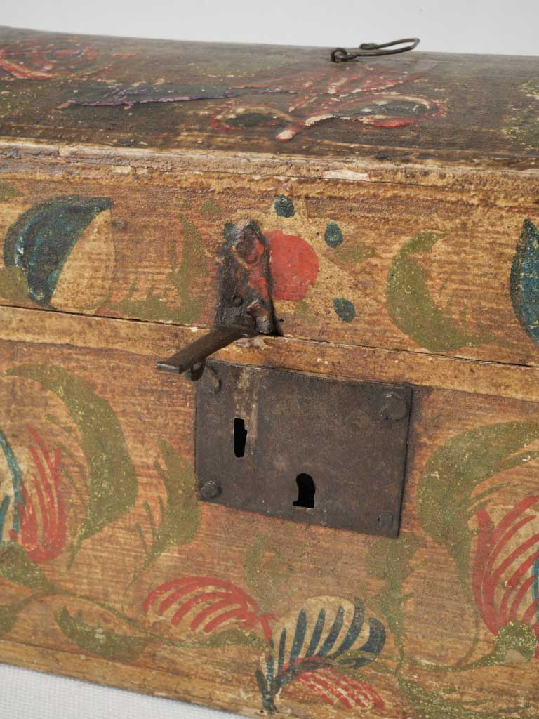 Rustic Rouen 18th-century wedding casket