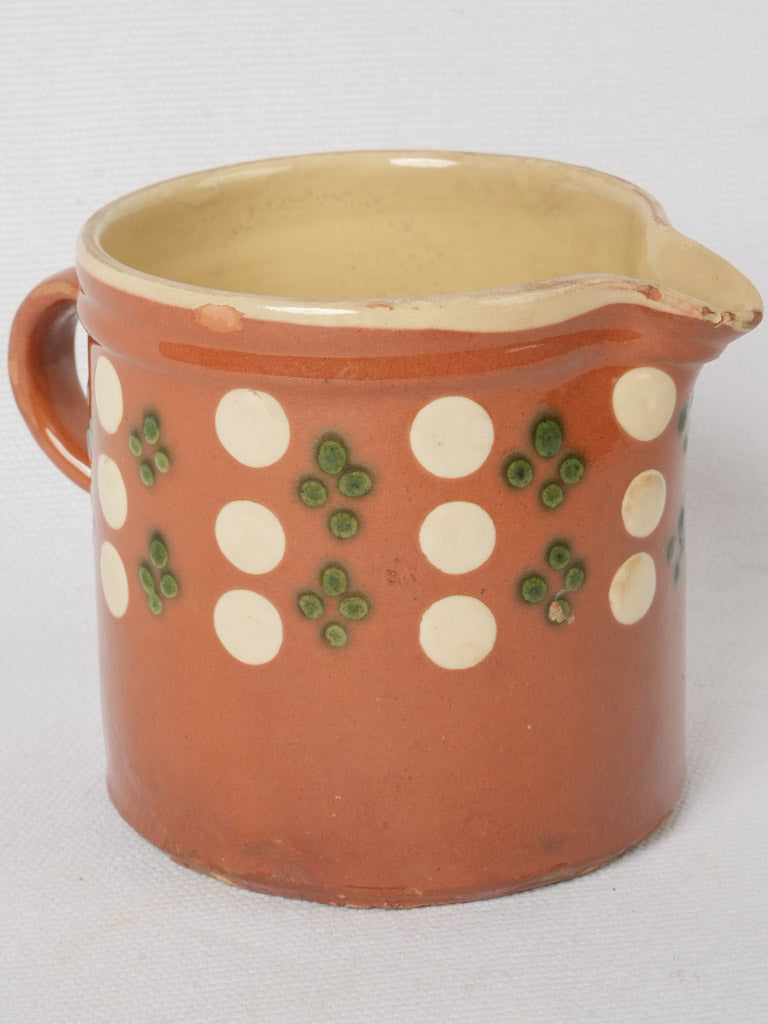 French Alps vintage spotted creamer