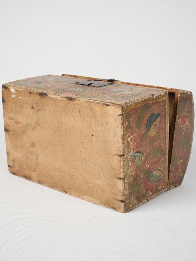 18th-century romantic iron lock box