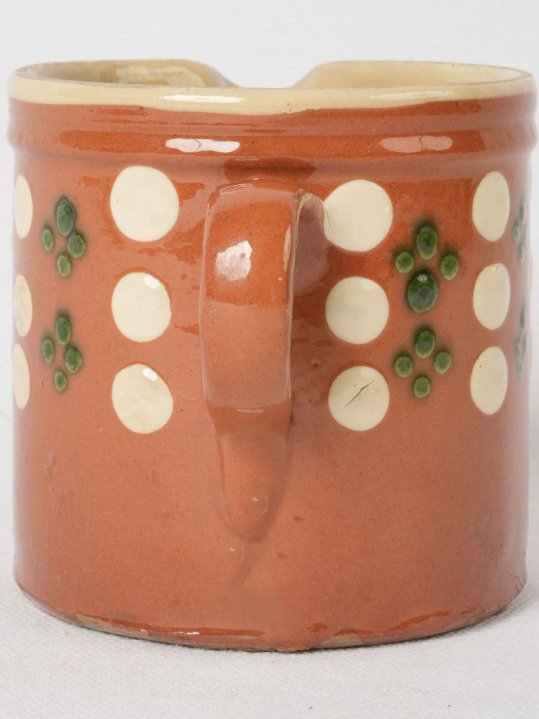 Early 20th-century spotted milk jug