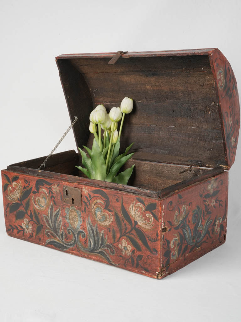 Aged Wooden Marriage Box Rouen