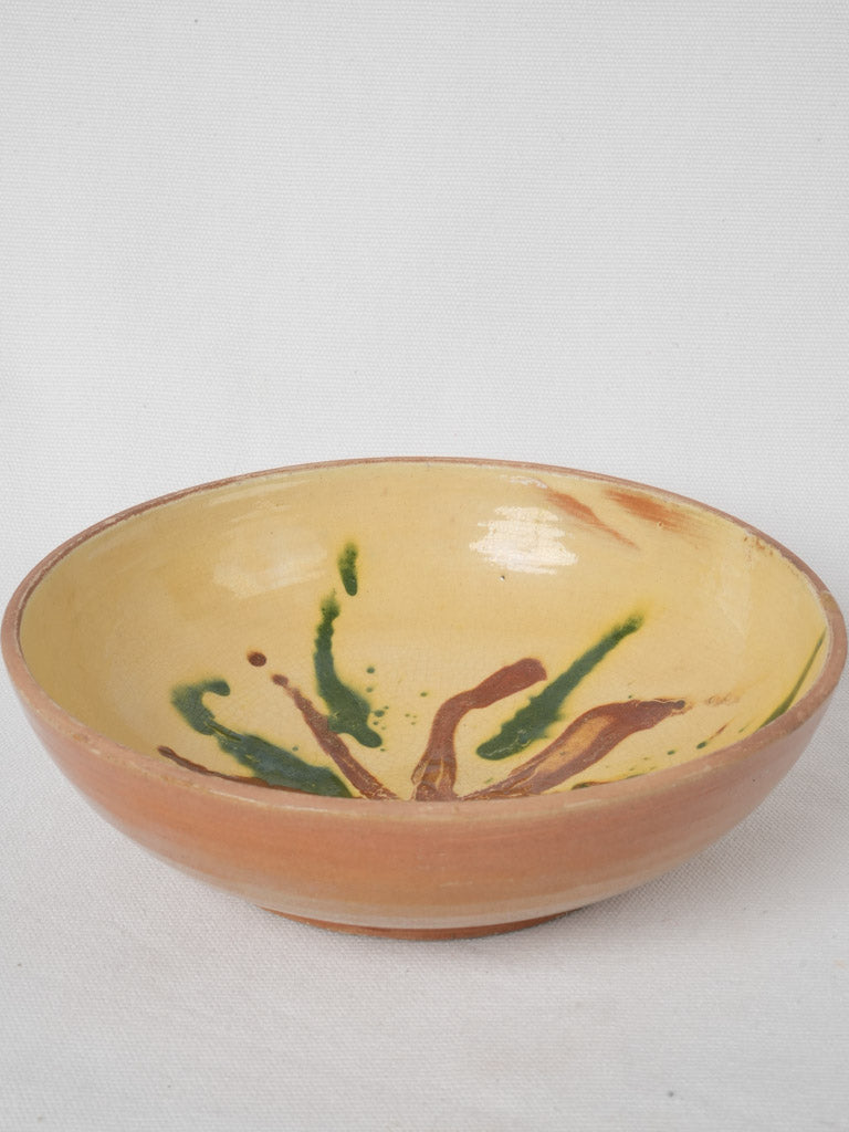 Aged Vallauris terracotta fruit bowl