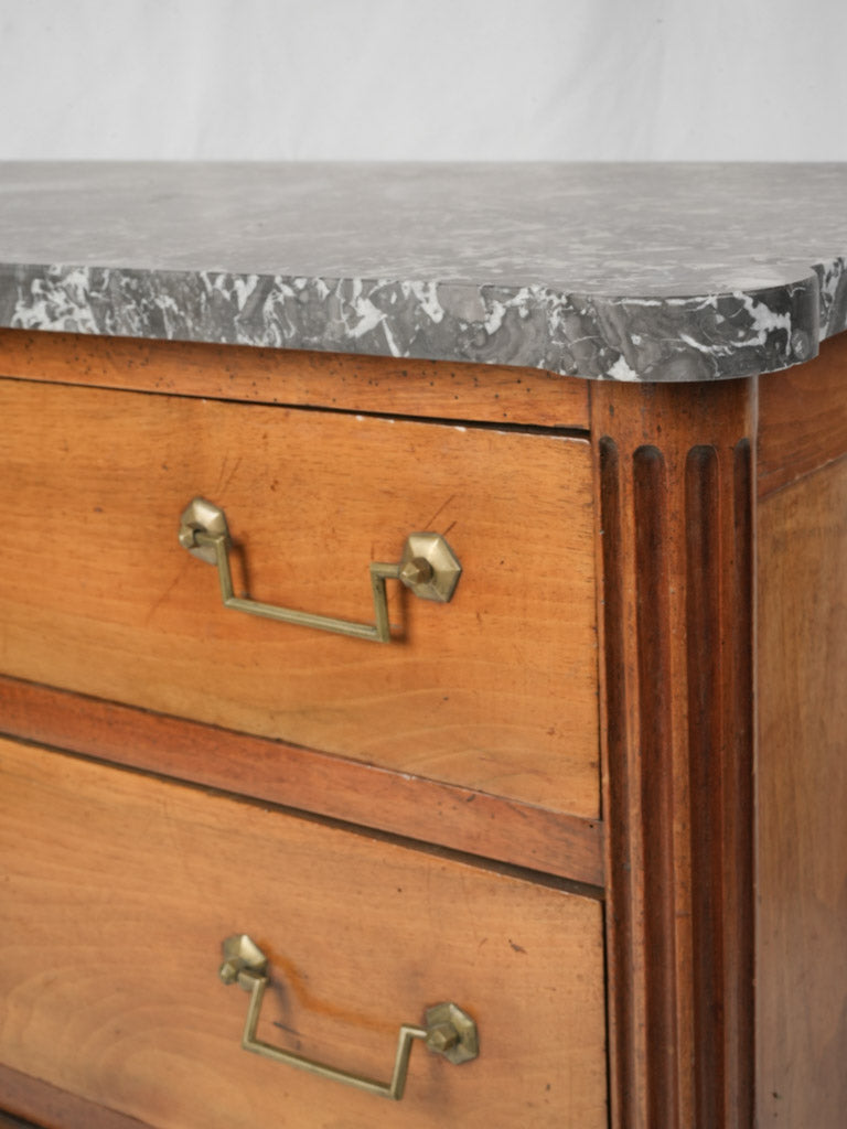 Sophisticated patina finish commode