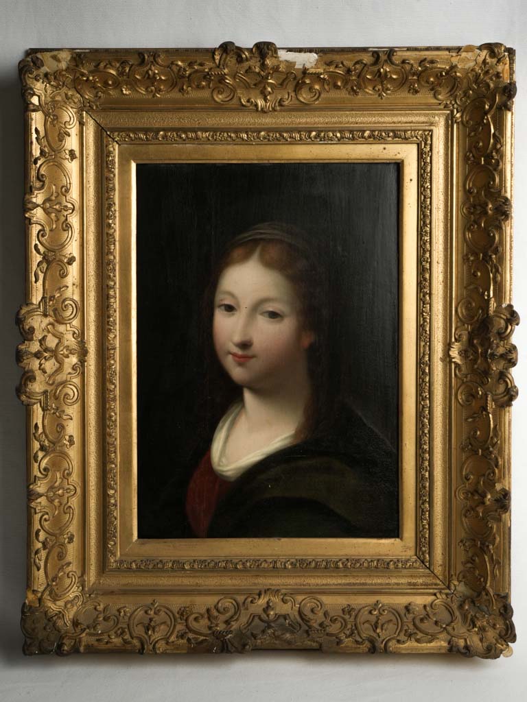 18th century portrait of a Saint 27½" x 22"