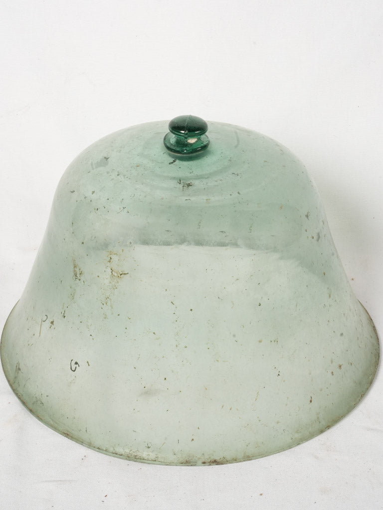 Antique French glass garden cloche