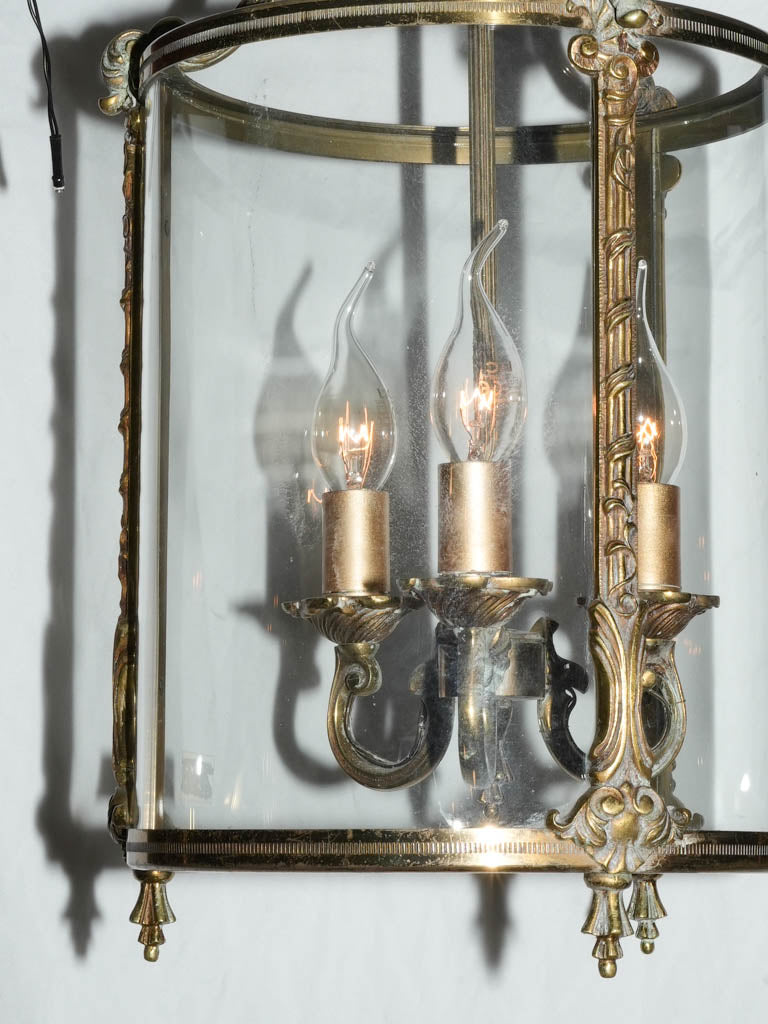 Timeless Bronze Glass Chandelier