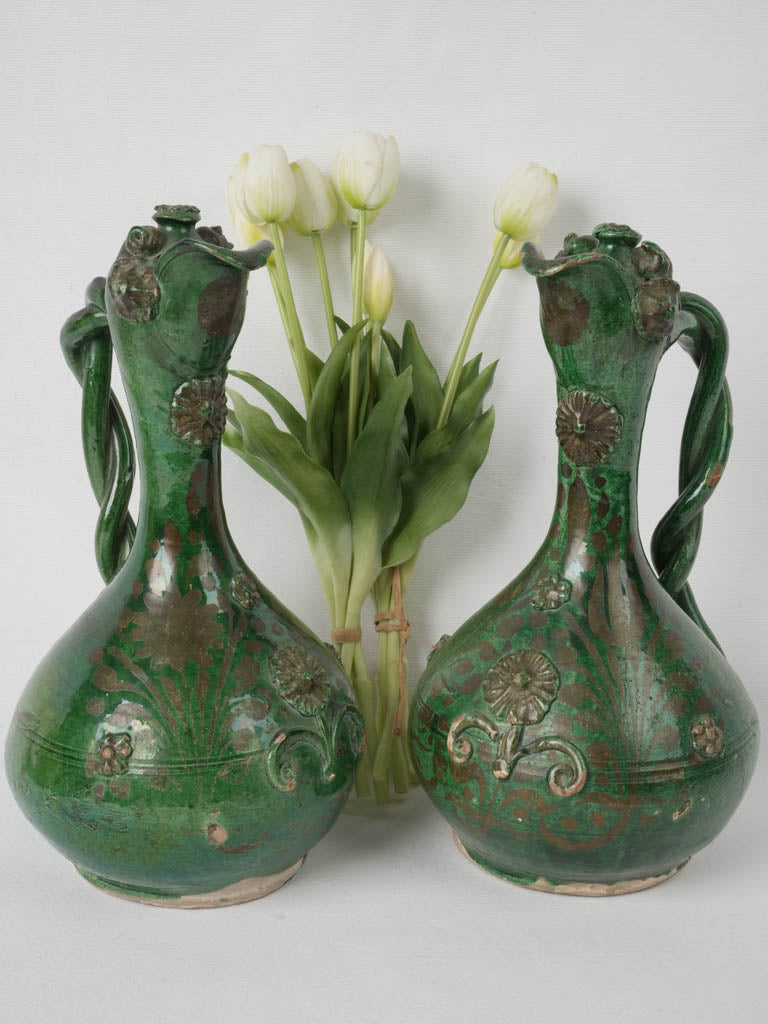 Hand-painted Demoiselle d'Avignon Raki pitchers