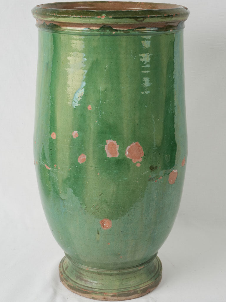 Elegant, Tournac, Terracotta, Green Olivette jar