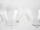 Set of 8 antique French wine glasses