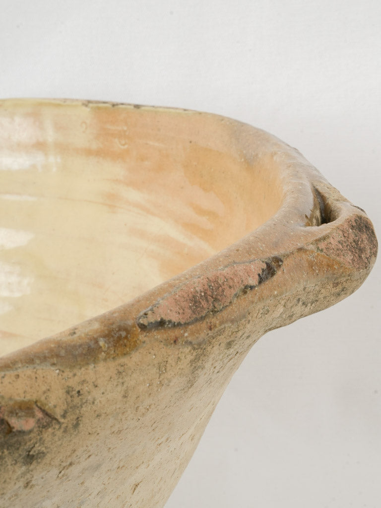 Rustic, French, clay tian bowl