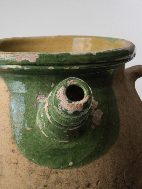 Patina rustic jug decorative piece